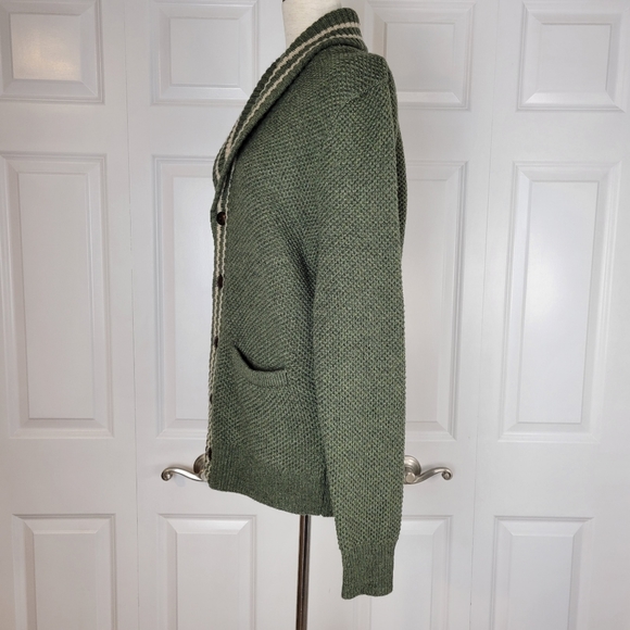 J Crew Mens Grandpa Cardigan Rugged Merino Wool Blend SZ S - Picture 4 of 14